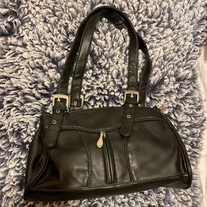 Cute retro style black purse shoulder bag